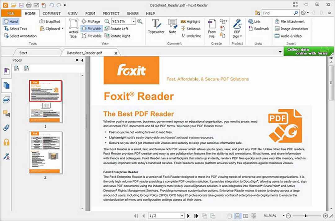 Foxit Reader – Phần mềm đọc file PDF miễn phí